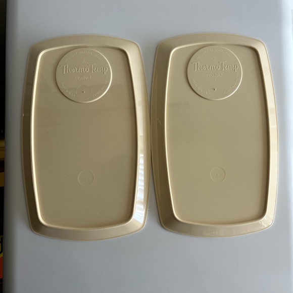 Vintage Thermo Temp 50's 60's Mallory Randall Corp Snack Trays Set of 4 - Picture 4 of 9